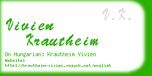 vivien krautheim business card